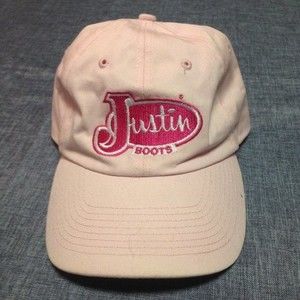 Justin Boots ladies baseball cap in pink